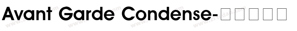 Avant Garde Condense字体转换